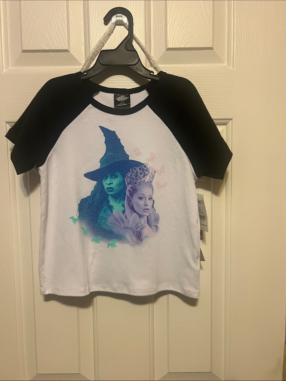 Kids Witch and Princess Graphic Tee - Black & White